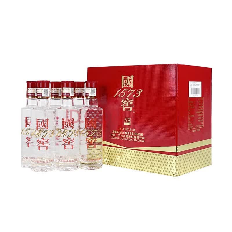 泸州老窖(luzhoulaojiao)国窖1573 100ml 国窖1573小瓶 国窖a6 100ml*