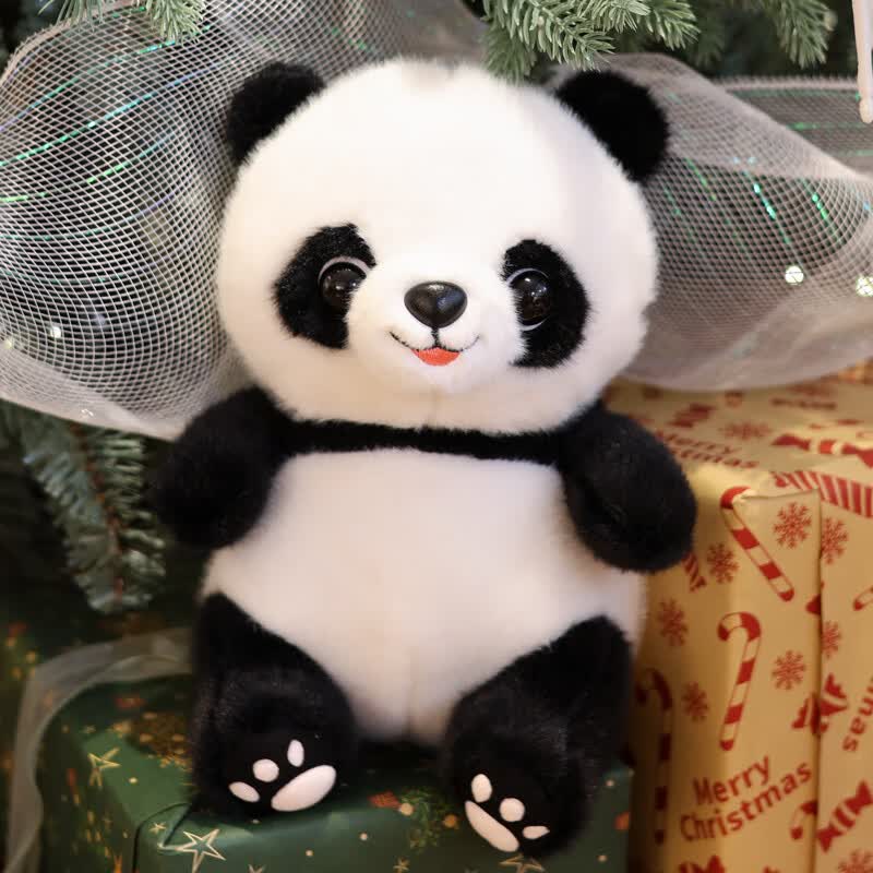 wcz天才小熊猫xsheep大熊猫玩偶花花毛绒玩具公仔娃娃送男女孩毕 熊猫