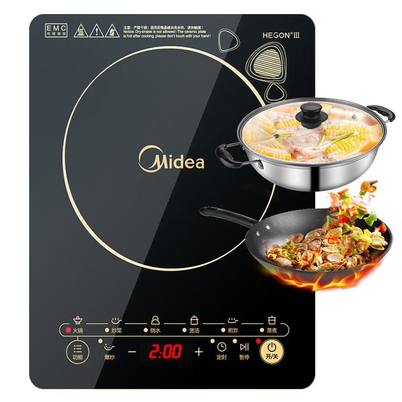 ���ڲ��������ģ�Midea�����¯��װ���ô�����װWK2102T��˫�� 160.65Ԫ(������)