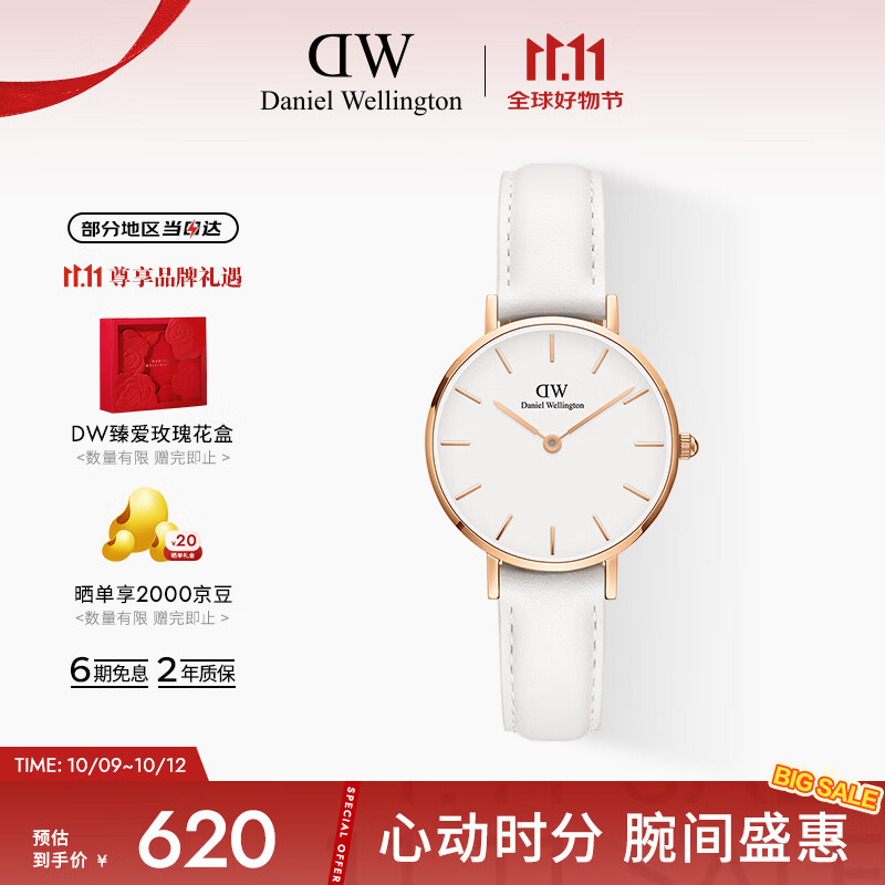 丹尼尔惠灵顿（DanielWellington）DW女士手表欧美时尚腕表手表女28mm七夕礼物送女友DW00100249