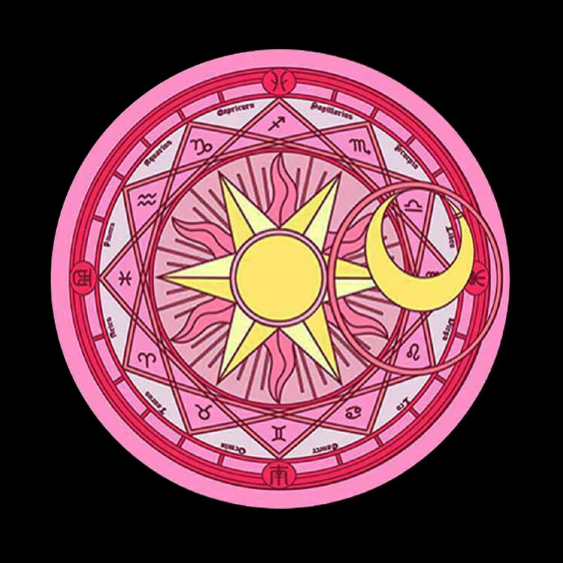 款感应灯车门迎宾灯美少女战士水冰月汽车用品装饰灯 粉色魔法阵单只