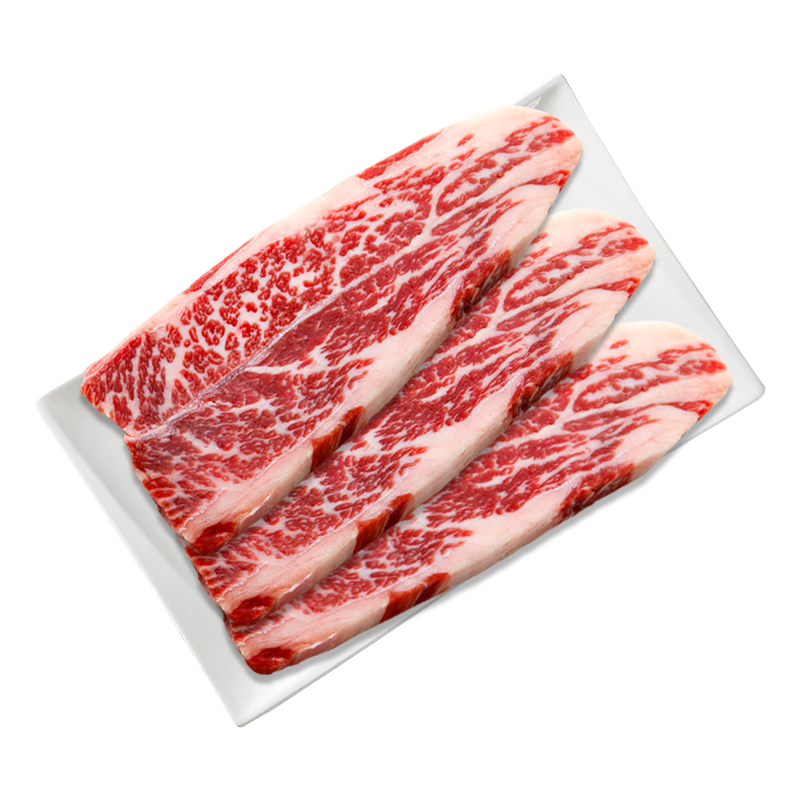 小試牛(XIAOSHINIU)雪花牛小排 原切牛排 谷飼牛肉兒童生鮮冷凍牛扒 美國極佳牛小排【4盒裝共800g】