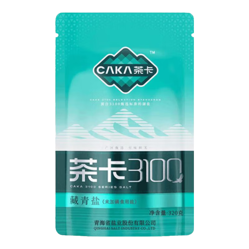 茶卡藏青鹽未加碘天然湖鹽無抗結(jié)劑無添加食用鹽自然結(jié)晶青藏高原湖鹽 未加碘3100藏青鹽30包