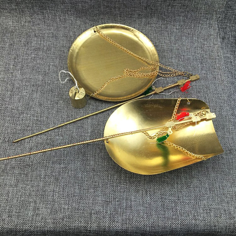 密小米中药秤 药房专用小铜秤药材称克秤戥子老杆称中医老式 250g铲盘