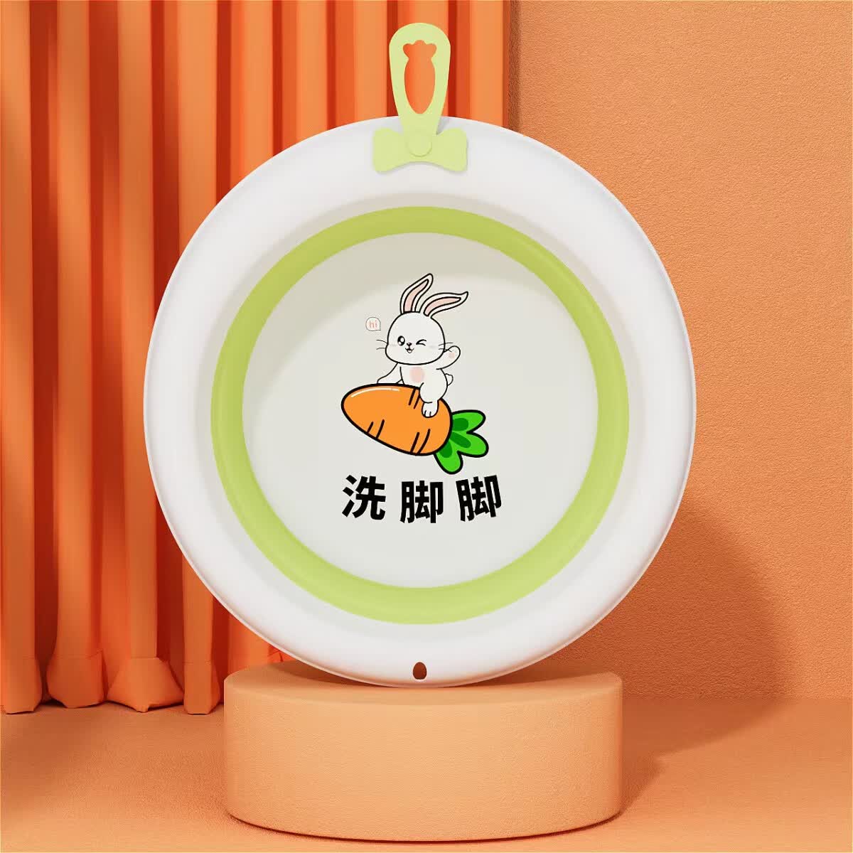 晨爱尚婴儿童宝宝洗脸盆子洗屁股专用盆洗脚盆婴儿折叠脸盆洗头盆子家用 洗脚脚一个