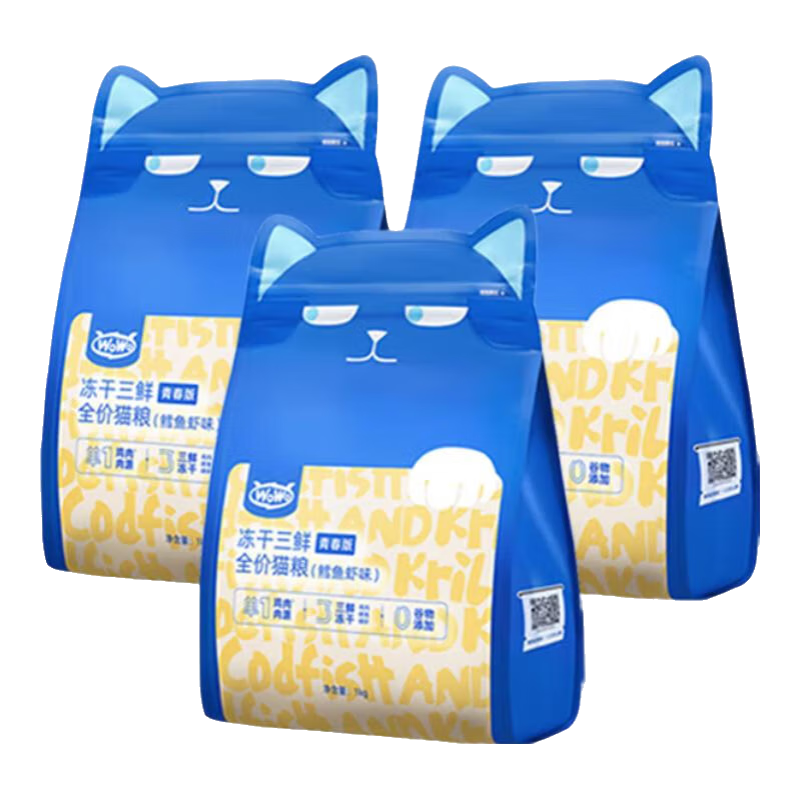 ���ڲ������ร�WOWO��è�� ���������ഺ���è��èͨ�ù���ȫ���޹�è���� ����Ϻζ 6�1kg*3����