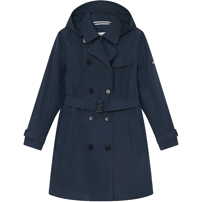 AIGLE艾高經(jīng)典秋季款GORE-TEX防風(fēng)防雨透汽戶外休閑風(fēng)衣女士 帝國深藍(lán) AF291 160