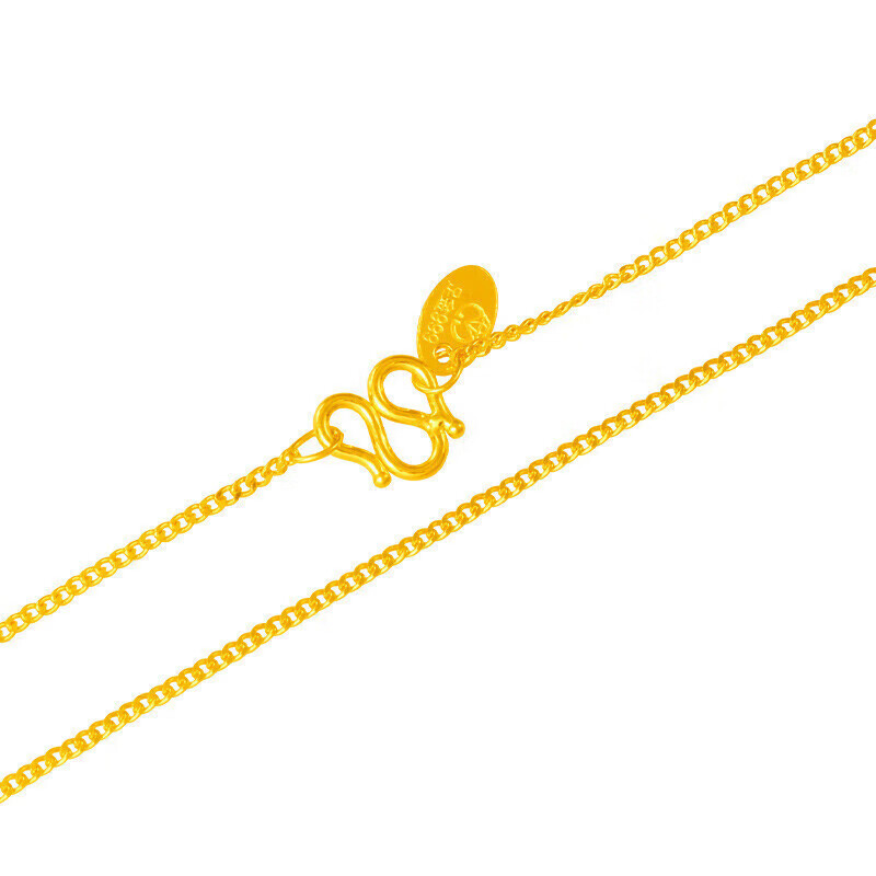 菜百首饰 黄金项链 足金侧身黄金项链 计价 约5.55克约40厘米