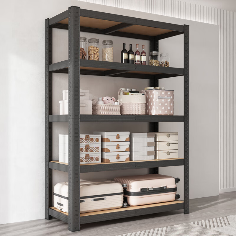 mexueer行李箱置物架 置物架落地多层行李箱收纳架靠墙货架展示柜家用