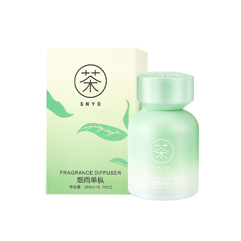 SNYD车载香薰摆件高颜值去异味乔迁家用装饰空气清新 烟雨单枞 200ml