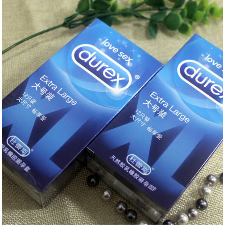 durex杜蕾斯大号套 凸点螺纹大颗粒56mm加大码男用XL冰火安全套 【3】螺纹3只(53MM)中号偏大