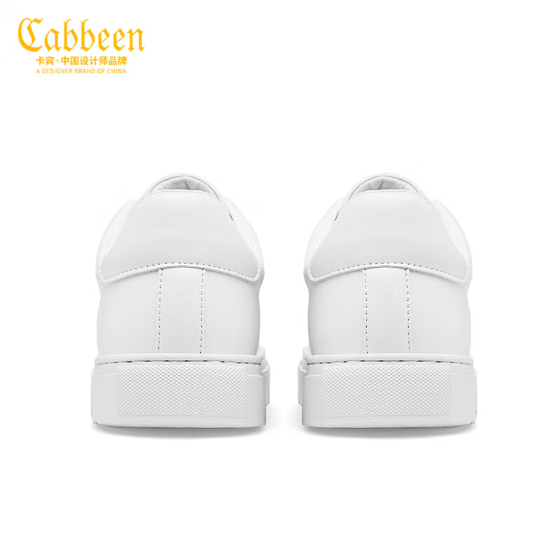 CABBEEN卡宾网红小白鞋男鞋透气平底板鞋男秋冬百搭男士运动休闲鞋男 320320556402-Z白色镂空 40