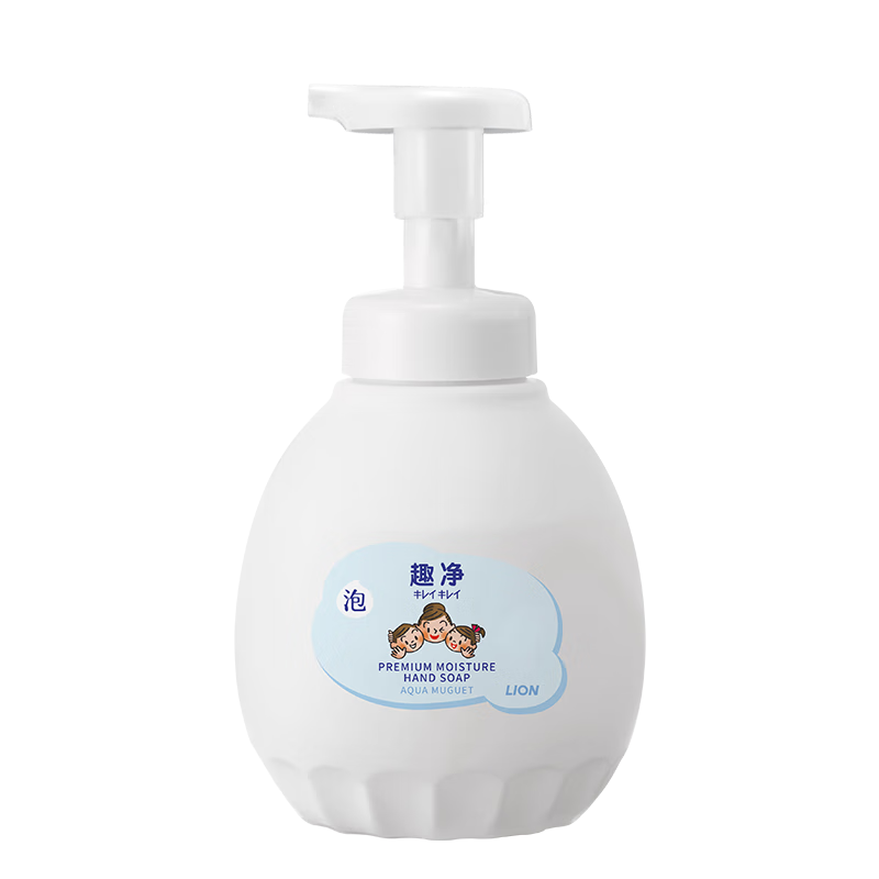 狮王（Lion）趣净泡沫进口洗手液 家庭装99%保湿成分呵护肌肤 洗手液水雾铃兰400ml*3袋至26年4月到期
