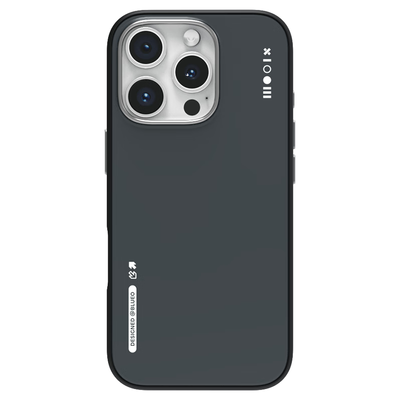 藍猩先生適用蘋果16promax手機殼 iPhone16promax雙色液態(tài)硅膠磁吸殼防摔抗指紋親膚超薄保護殼 黑
