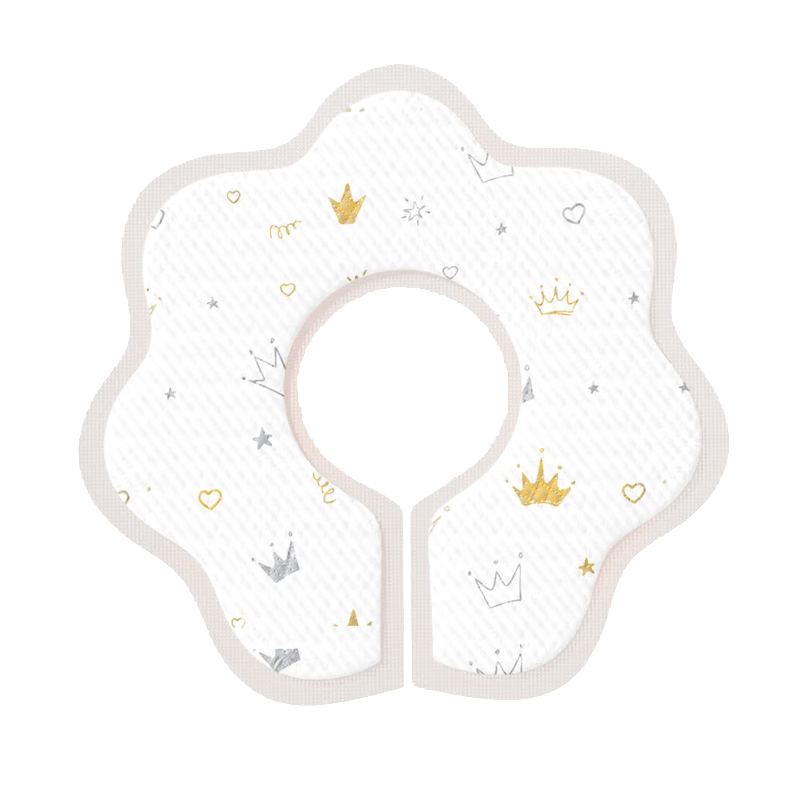 安可新嬰兒口水巾新生兒圍兜一次性圍嘴隔臟小方巾20片獨立裝 小皇冠款