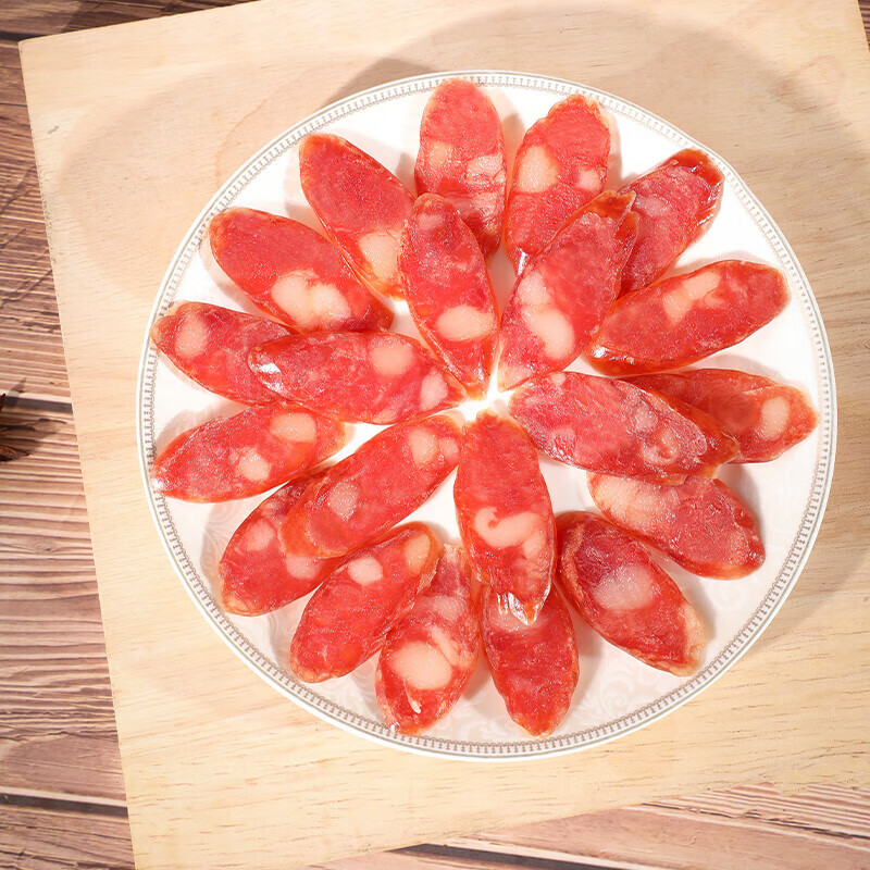 玉兔藤椒风味腊肠非烟熏风味色腊肠如皋产香肠 藤椒风味腊肠320g