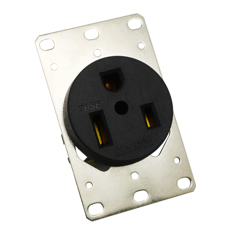 nema 6-50r 美标三孔电源插座带螺丝孔 50a 250v发电机设备埋入式