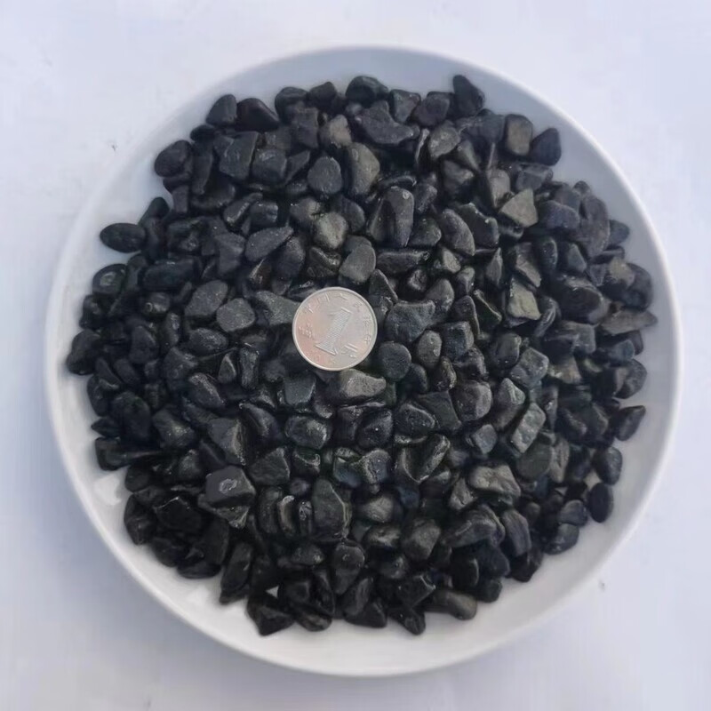 MLHJ黑色石子水洗石顆粒庭院鋪路深灰色礫石露營(yíng)南京雨花石小石子 多倉發(fā)貨 50斤【黑色亮麗美觀(guān)】0.6-0.9cm永久