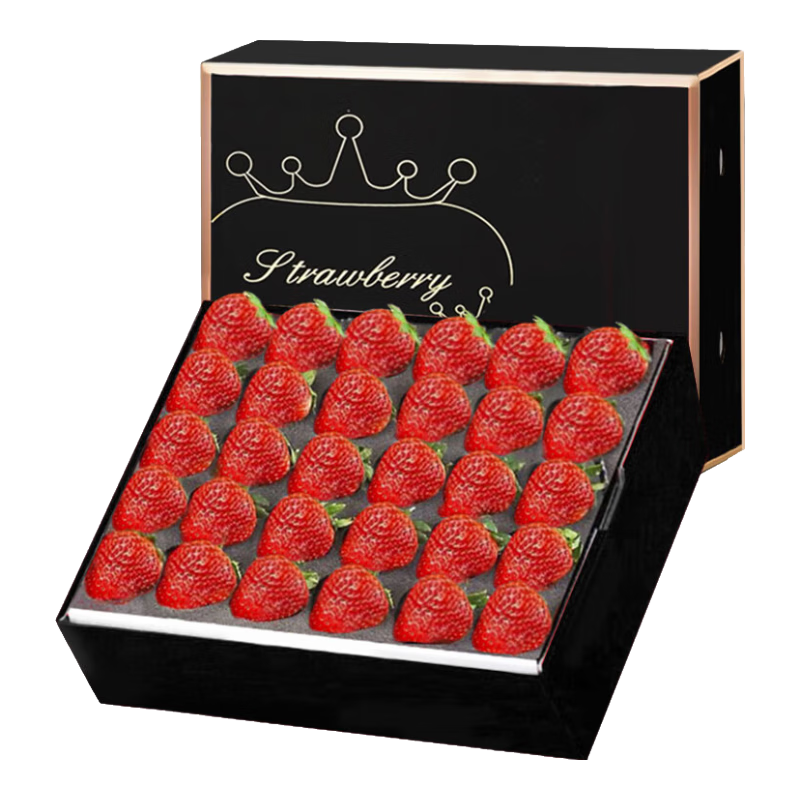 御京鲜丹东草莓99红颜奶油草莓水果多地次日达新鲜水果年货礼盒装 3斤特大果 单果30-40g 净重2.8斤 现摘现发