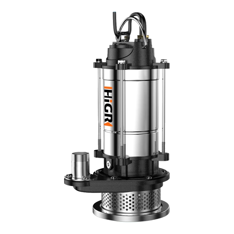 恒格爾潛水泵220v小型污水泵家用抽水泵高揚程農用抽水機大流量灌 清水泵370W1寸+5米線(xiàn)裸機