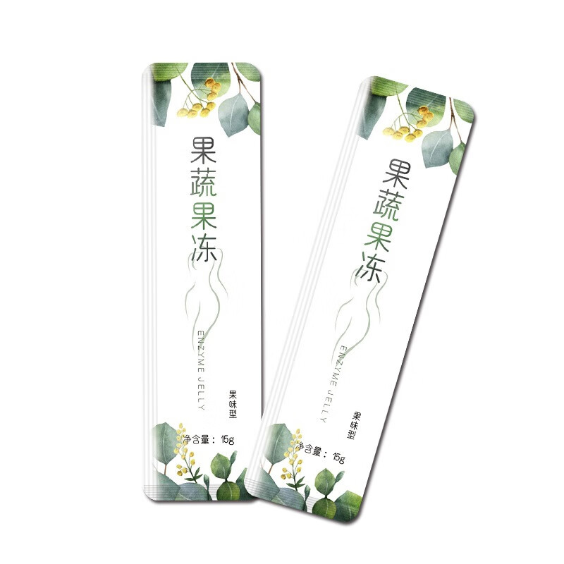 雀蜂白芸豆黑咖啡果冻批发益生菌果冻益生元果蔬果冻 15克/条(树叶款) 90条