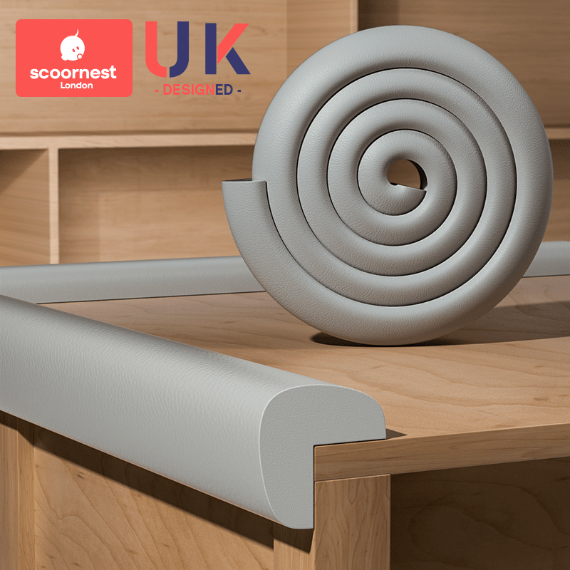 科巢（KESCOORL）宝宝防撞条儿童环保墙角包边防磕碰保护条婴儿窗台包边防撞角 【L型】莫克灰【加宽加厚】航空胶1 3米 2米【既撕既用-免贴无痕】