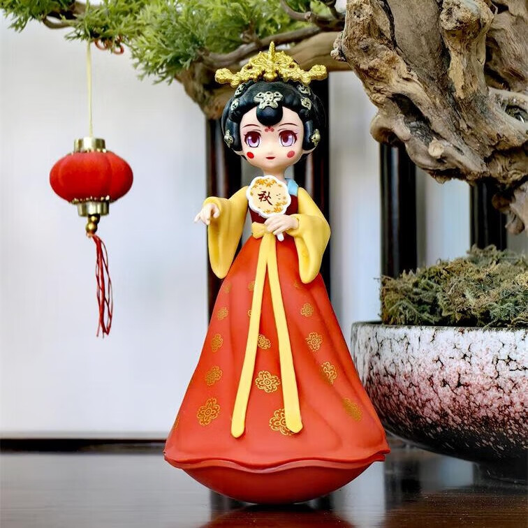 唐赋西安旅游纪念品特产网红大唐不夜城不倒翁小姐姐摆件特色文创礼物