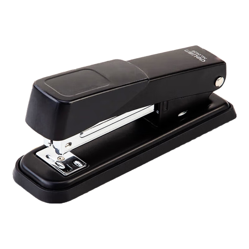 得力（deli）【超级爆款】订书机订书器经济型金属加厚订书机小号 适配24/6钉办公用品 黑色0426（不带订书钉）