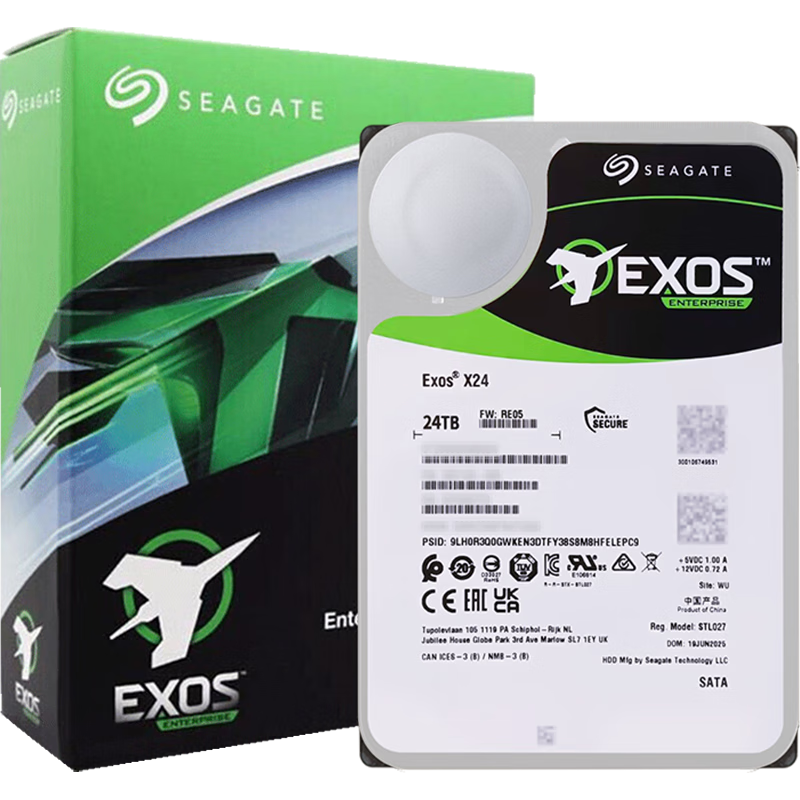 ϣ�ݣ�SEAGATE����ҵ��Ӳ�� 24TB  SATA X24ϵ�� ST24000NM002H 5988Ԫ