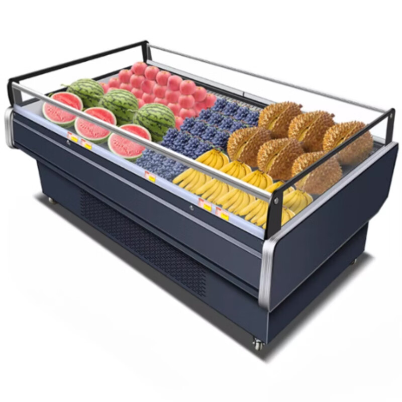 ngnlw敞开式水果保鲜柜商用冷藏风幕柜果切展示柜水果捞卧式冰柜