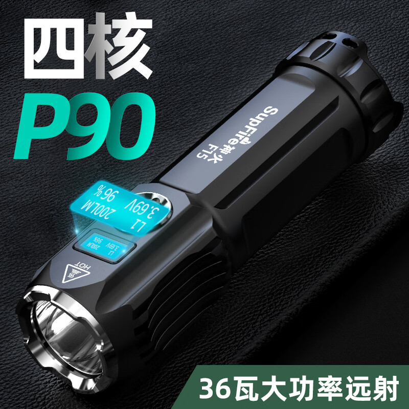 神火(SupFire)迷你变焦强光超亮手电筒P90户外充电小便携F15防身露营远射灯 F15-T标配调焦版