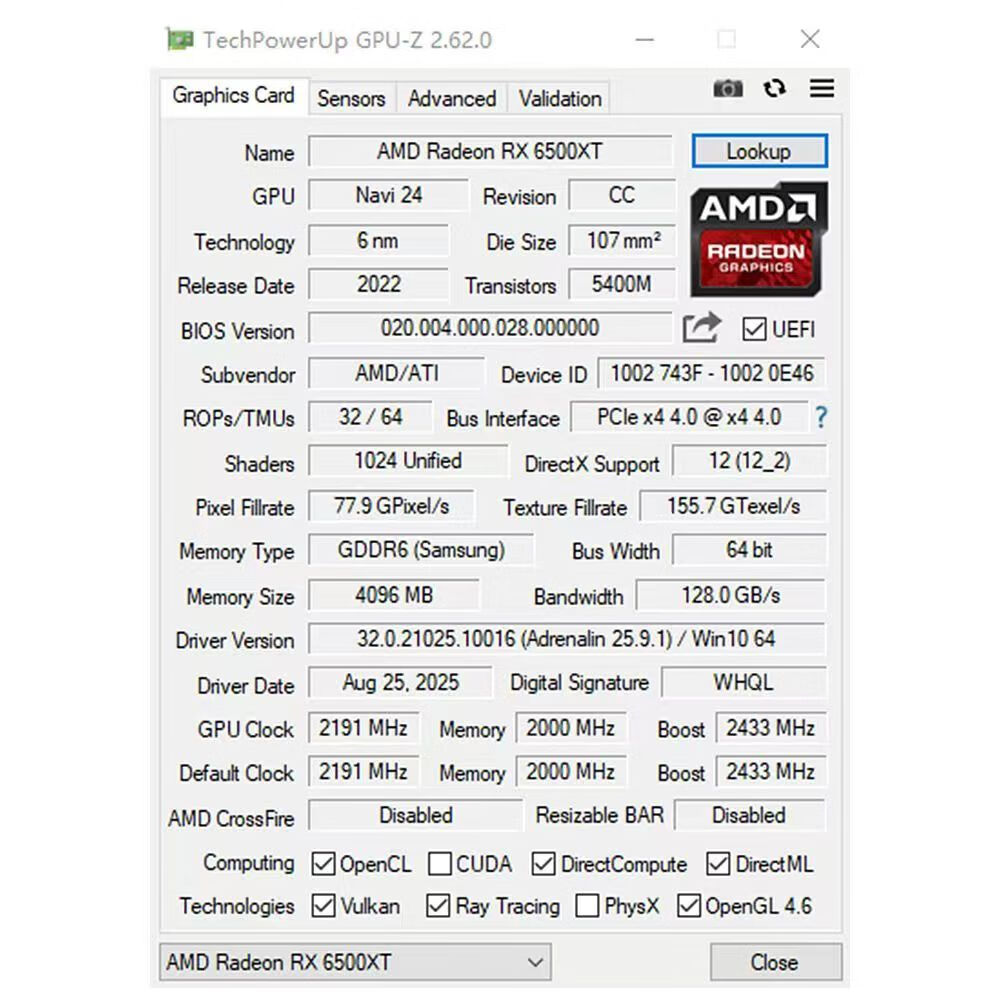 梅捷 梅捷 RX 6500 XT 焱龙 图片 5
