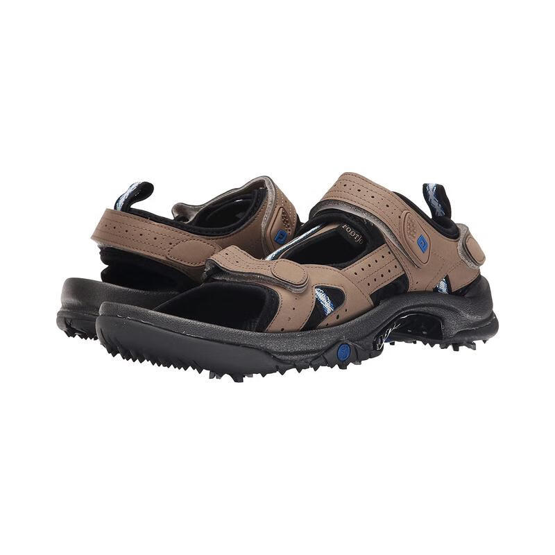 FootJoy 男鞋运动鞋 Golf Sandal 轻便舒适休闲稳定防滑男士高尔夫凉鞋 Dark Taupe 42
