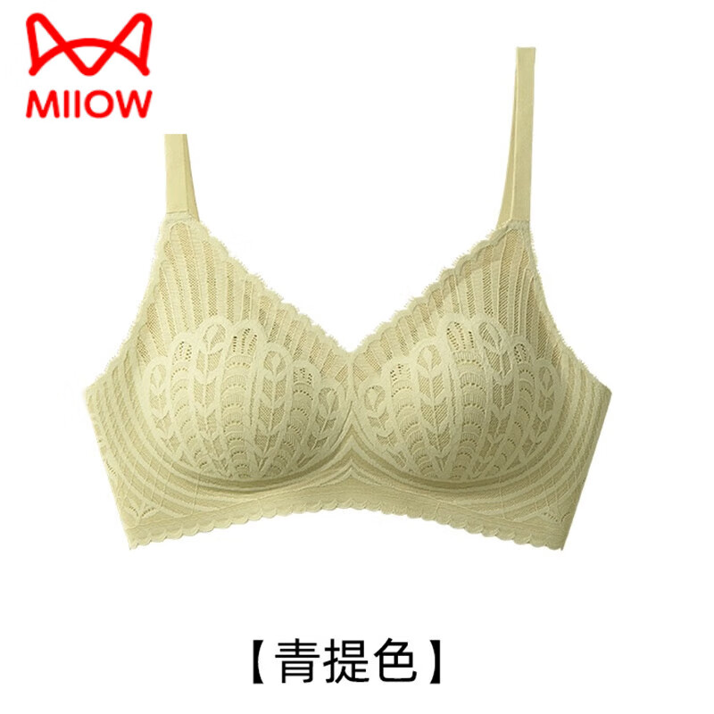 猫人女士内衣女夏季薄款文胸无痕内衣收副乳上托无钢圈聚拢胸罩 美拉棕 XXL