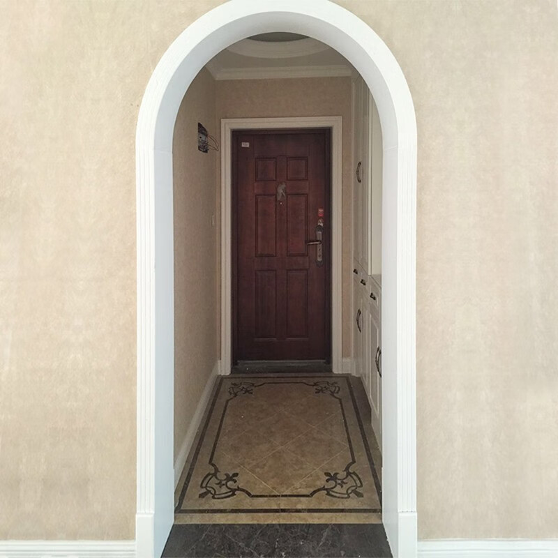 仁聚益简欧弧形门套拱形垭口套半圆形客厅装饰门框线条实木复合异型