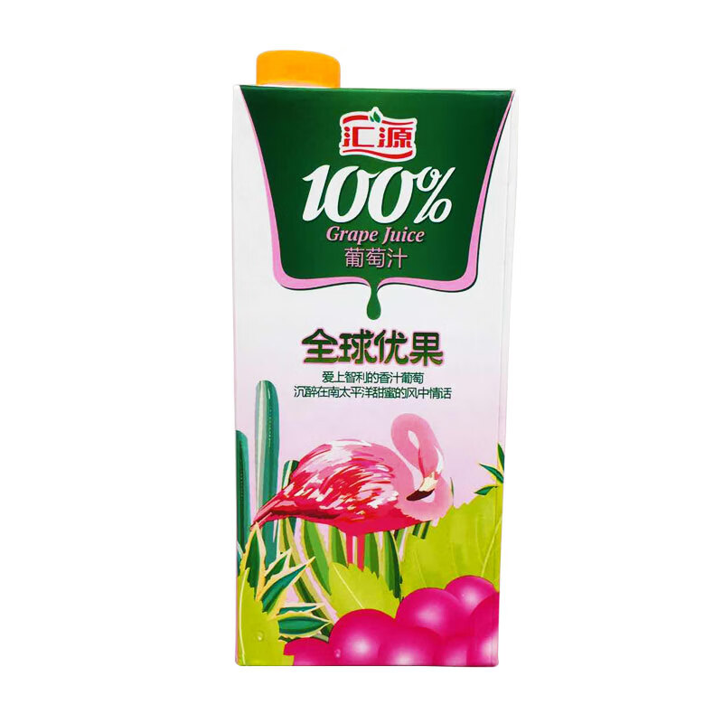 汇源果汁汇源葡萄汁1l*12盒优果纯正果汁饮料果蔬汁 葡萄汁1l*12盒
