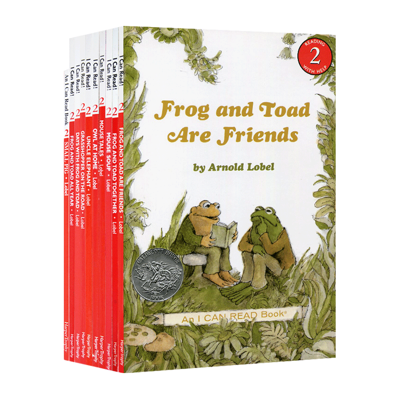 Frog and Toad 青蛙与蟾蜍是好朋友 10册合集（HarperCollins） 凯迪克大奖 汪培珽第三阶段 英文绘本 进口原版