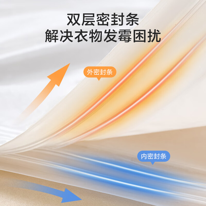 京东京造 简约生活真空收纳袋 搬家打包压缩袋棉被衣物收纳10件套