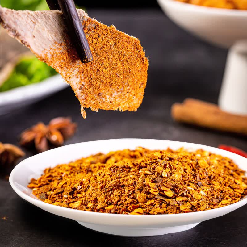 单山云南单山蘸水 家庭实惠装 五香辣椒面 烧烤油泼辣椒凉拌火锅干碟  单山蘸水200g