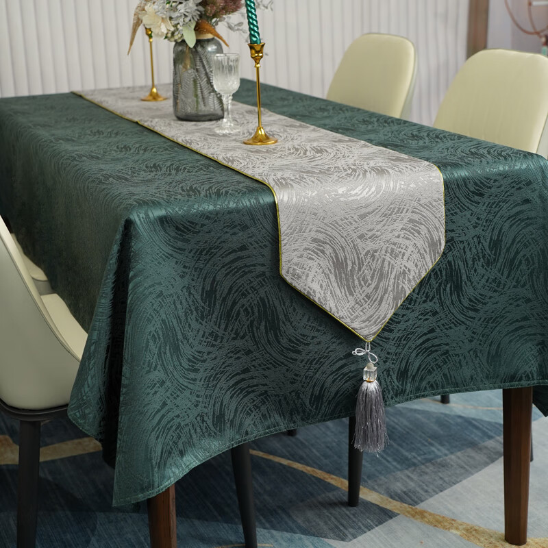 莎庭(sartill)中式桌布轻奢长方形酒店展会台布欧式布