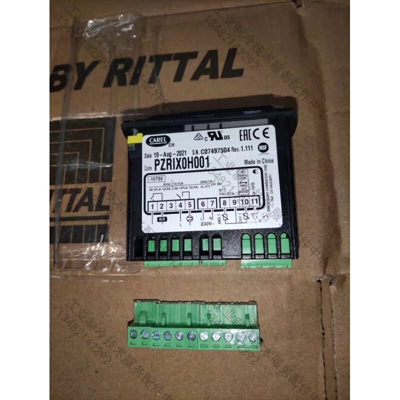 RITTAL空调操作面板控制器显示器温控器PZRIX0H001 红色