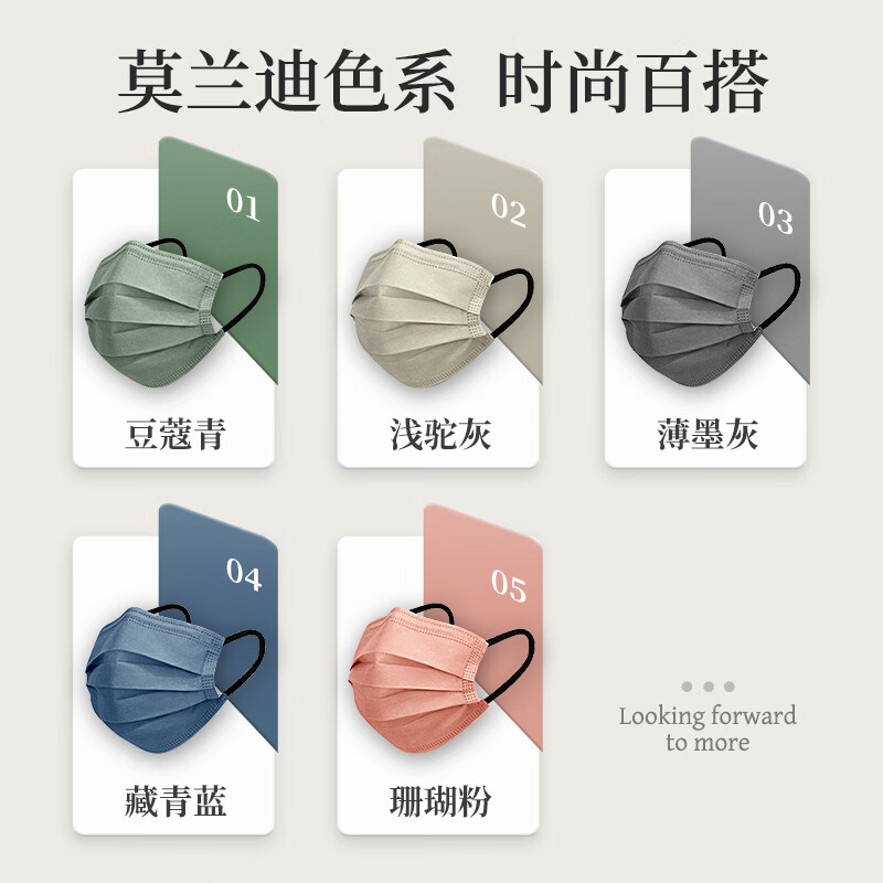 掌护医用外科口罩医用防尘一次性口罩独立包装潮流高颜值灭菌级口罩 浅驼灰50只【独立包装】