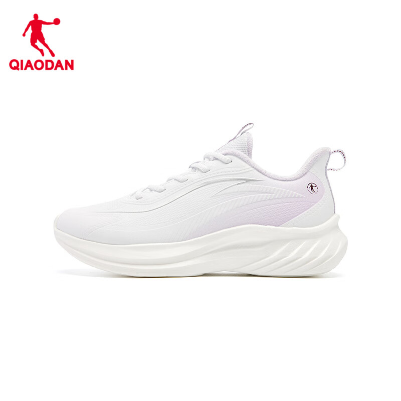 乔丹悦雨跑步鞋女革面轻便减震皮面防水运动鞋加绒青少年鞋子