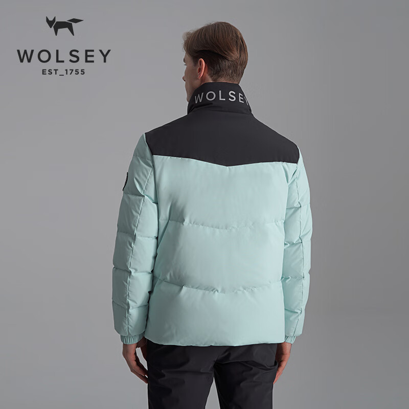 WOLSEY-Bugle号角2.0 鹅绒面包服短款男女户外防风立领羽绒滑雪服 暗夜黑色 3XL 190