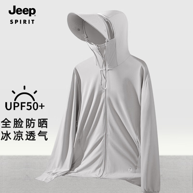 JEEP SPIRIT���� ��ɹ����Ů���¿�UPF50+�����ᱡ��Լʱ����ñ��ɹƤ���� �п��ɫ/ñ�ܿ� XL