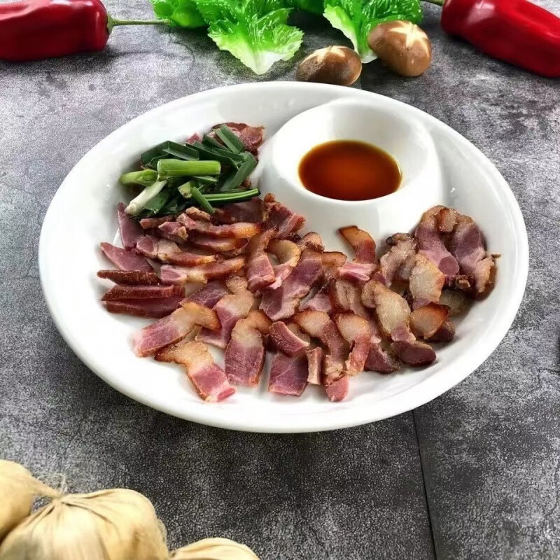 水饺盘双层饺子盘带醋碟沥水盘餐盘家用塑料菜盘碟子吃水饺的盘子 多功能一体式饺子盘 带滤网的饺子盘【一个装】