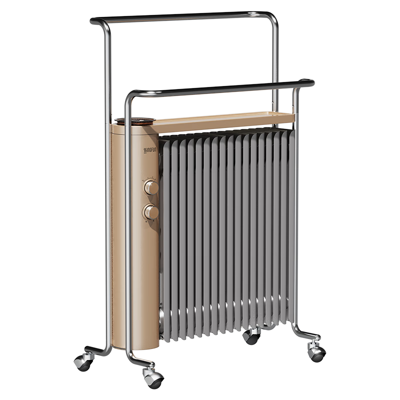 先鋒（SINGFUN）電熱龍鱗片油汀取暖器電暖器電暖氣片家用節(jié)能加濕烘衣臥室客廳全屋升溫大面積17片