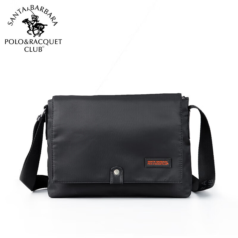圣大保罗(santa barbara polo & racquet club)斜挎包男款翻盖大容量
