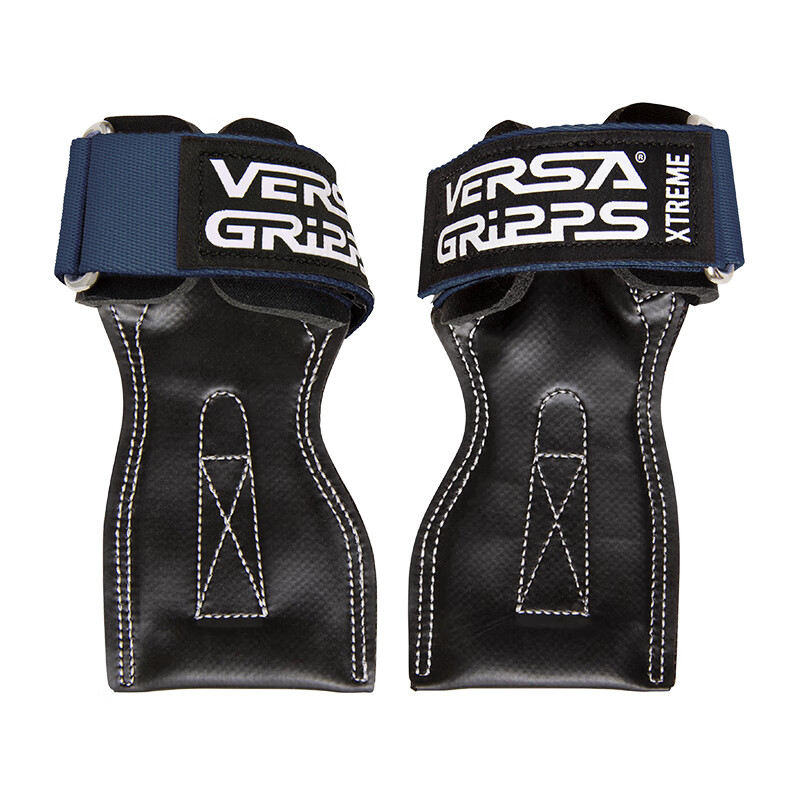 VERSA GRIPPS硬拉助力带健身手套男哑铃握力带职业运动护腕护掌防滑引体向上 XTREME藏青色 L-手腕周长(18.1-20.3厘米)