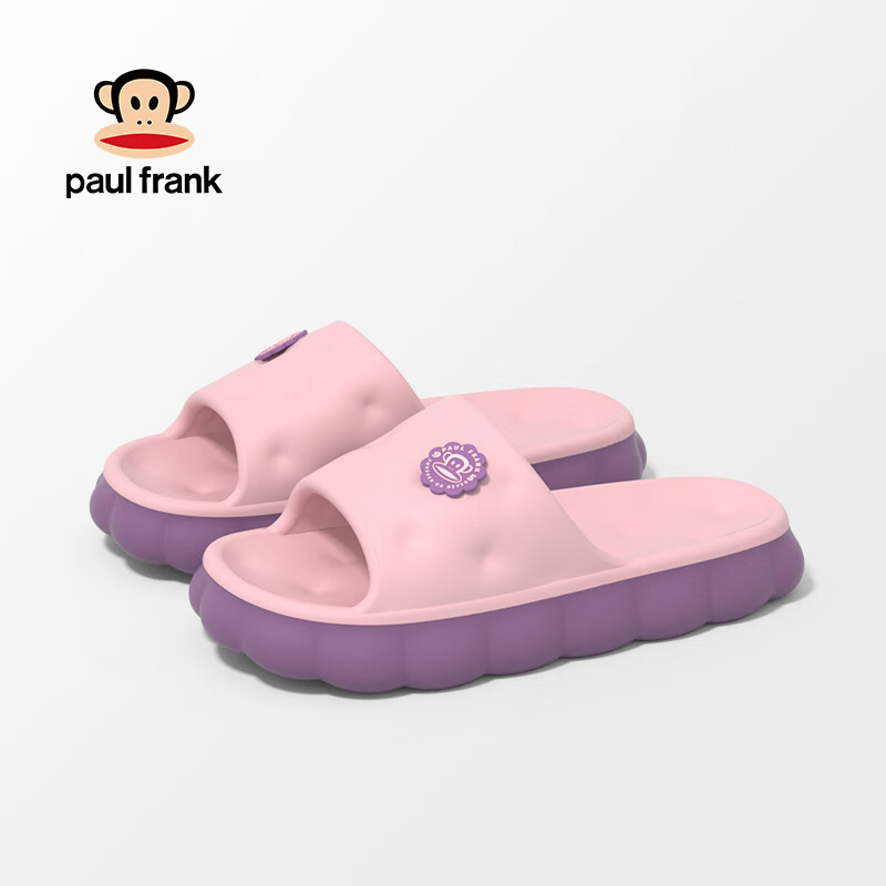 大嘴猴（paul frank）拖鞋女士夏季外穿防滑家居鞋凉拖 粉色 38-39 
